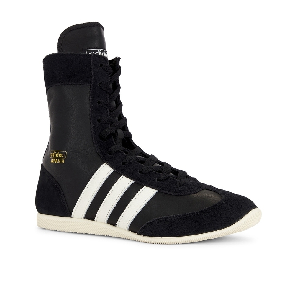 Adidas Unisex Black and White High-Top Sneakers